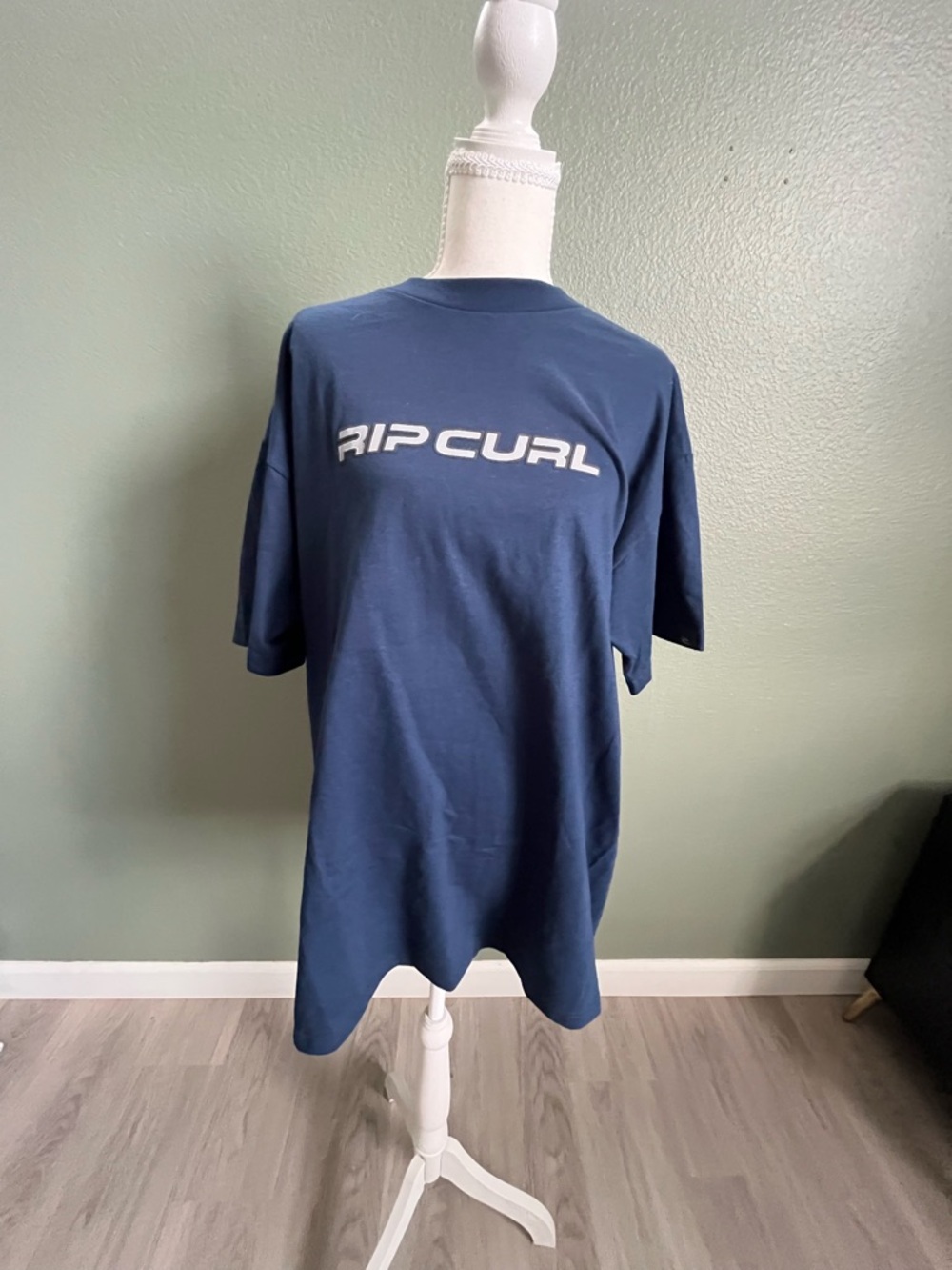 Rip Curl Men's Navy Blue Logo Short Sleeve Tee - Picture 5 of 8